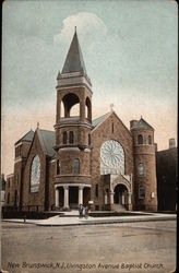 Livingston Avenue Baptist Church New Brunswick, NJ Postcard Postcard