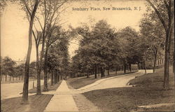 View of Seminary Place New Brunswick, NJ Postcard Postcard