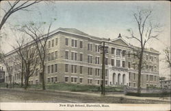 New High School Haverhill, MA Postcard Postcard