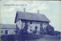 Hugh McLellan House Gorham, ME Postcard Postcard