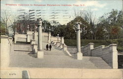 Rensselaer Polytechnic Institute - Broadway Approach Postcard