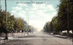 Jesup Avenue, Looking North Hopkinsville, KY Postcard Postcard