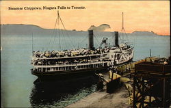 Steamer Chippewa, Niagara Falls to Toronto Postcard