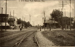 B. & O. Depot Postcard