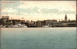 Detroit Harbor Postcard