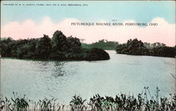 Picturesque Maumee River Perrysburg, OH Postcard Postcard