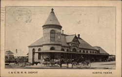 I & G.N.R.R. Depot Postcard