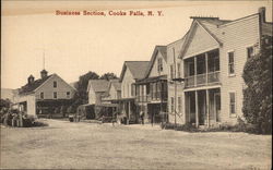 Business Section Cooks Falls, NY Postcard Postcard