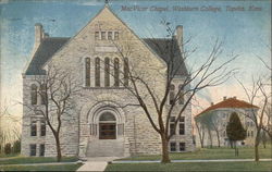 MacVicar Chapel, Washburn College Topeka, KS Postcard Postcard