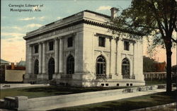 View of Carnegie Library Montgomery, AL Postcard Postcard