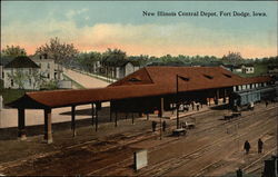 New Illinois Central Depot Fort Dodge, IA Postcard Postcard