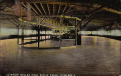 Interior Roller Rink, Euclid Beach Postcard