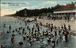 Bathing Scene at Euclid Beach Park Postcard