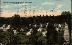 Section of camp grounds Cleveland, OH Postcard Postcard