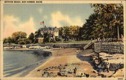 Bathing Beach Postcard