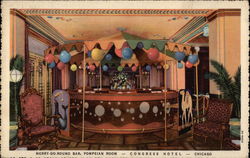 Merry-Go-Round Bar, Pompeian Room - Congress Hotel Chicago, IL Postcard Postcard