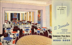 Commodore Perry Hotel - El Dorado Cocktail Lounge and Dining Room Toledo, OH Postcard Postcard