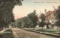 Mark Skinner Library Manchester, VT Postcard Postcard