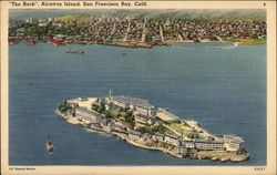 "The Rock", Alcatraz Island San Francisco, CA Postcard Postcard