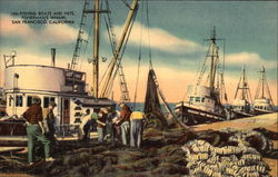 Fisherman's Wharf, Fishing Boats and Nets San Francisco, CA Postcard Postcard