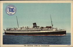 The Cruising Liner SS Evangeline Cruise Ships Postcard Postcard