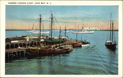 Harbor Fishing Fleet Cape May, NJ Postcard Postcard