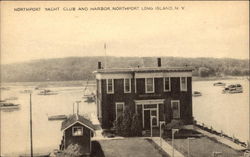 Northport Yacht Club and Harbor - Long Island New York Postcard Postcard