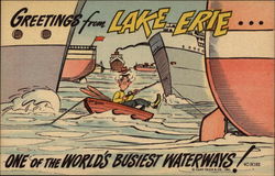 Greetings from Lake Erie Postcard