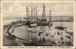 Pigeon Cove Harbor and Sandy Bay Postcard