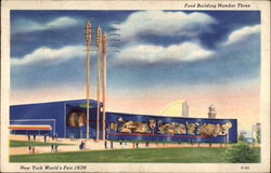 Food Building Number Three - New York World's Fair 1939 Postcard