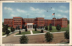 The Strong Memorial Hospital Rochester, NY Postcard Postcard