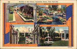 Gardens of the Nations, Rockefeller Center Postcard