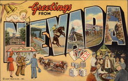 Greetings from Nevada Postcard