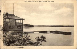 Boat House - Wells College Aurora, NY Postcard Postcard