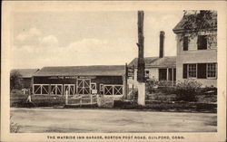 The Wayside Inn Garage, Boston Post Road Postcard