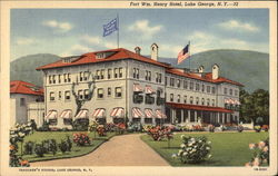 Fort William Henry Hotel Lake George, NY Postcard Postcard