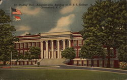 Dudley Hall, Administration Building at A. & T. College Postcard