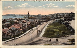 Bird's Eye View Showing Paragon Park Postcard