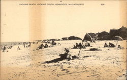 Bathing Beach Looking South Humarock, MA Postcard Postcard