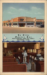 Ye Olde Oyster Bar Fitchburg, MA Postcard Postcard