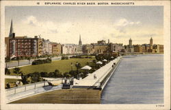 Esplanade, Charles River Basin Postcard