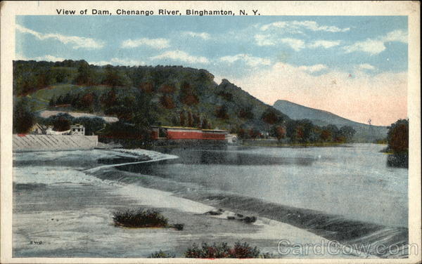 View of Dam, Chenango River Binghamton, NY