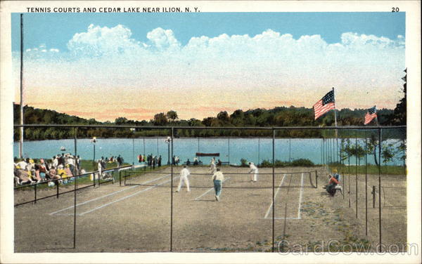 Tennis Courts and Cedar Lake Ilion NY