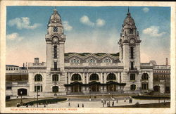 New Union Station Worcester, MA Postcard Postcard