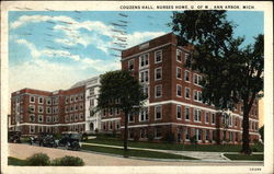 Couzens Hall, Nurses Home, U. of M Ann Arbor, MI Postcard Postcard