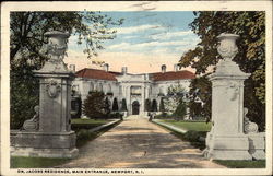 Dr. Jacobs Residence, Main Entrance Postcard