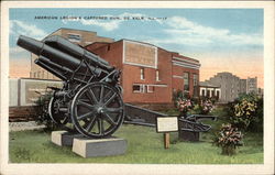 American Legion's Captured Gun Postcard