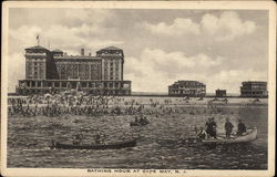 Bathing Hour Cape May, NJ Postcard Postcard