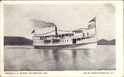 Steamer E.C. Waters, Yellowstone Lake Steamers Postcard Postcard