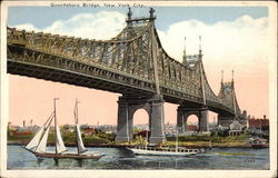 Queensboro Bridge New York, NY Postcard Postcard